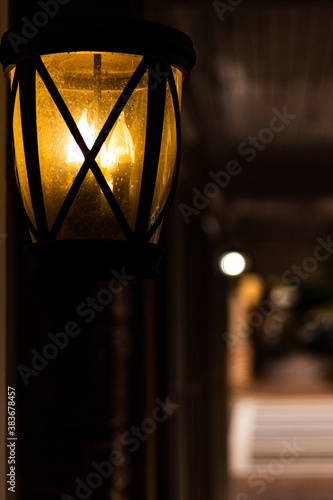 street lantern in the night