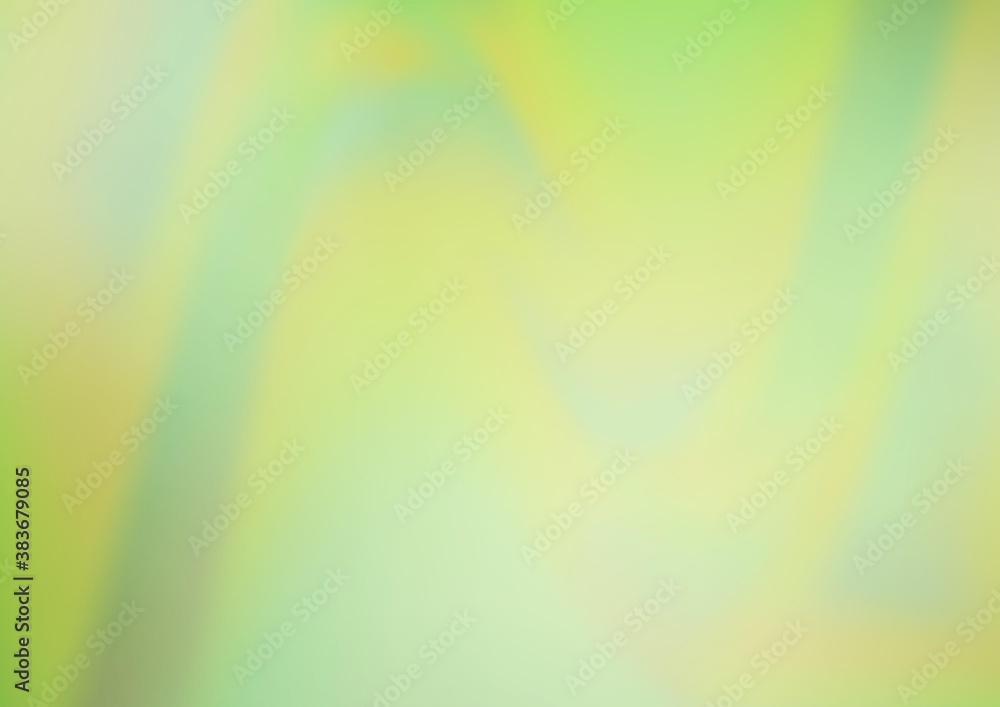 Light Green vector abstract blurred background.
