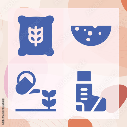 Simple set of lay off related filled icons