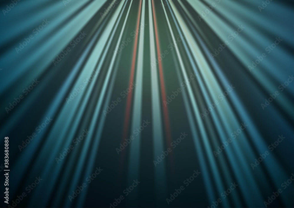Naklejka premium Dark Blue, Green vector texture with colored lines.