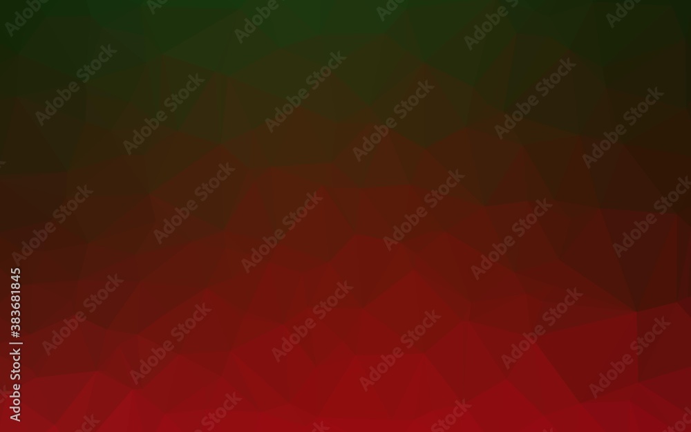 Light Green, Red vector blurry triangle template.