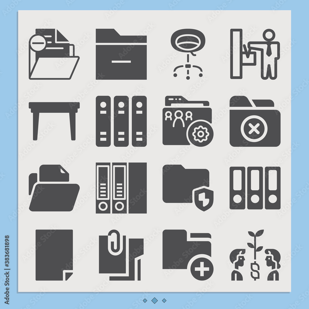 Simple set of suffice related filled icons. Simple set of suffice related filled icons.