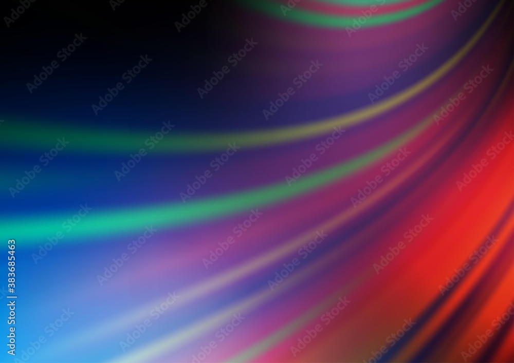 Dark Blue, Red vector abstract blurred template.