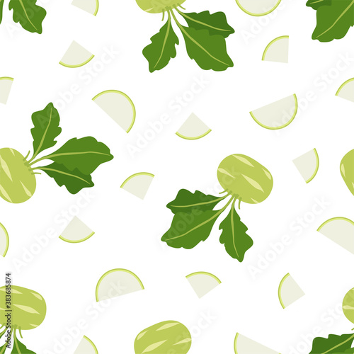Vegetable Cabbage Kohlrabi. Patterns