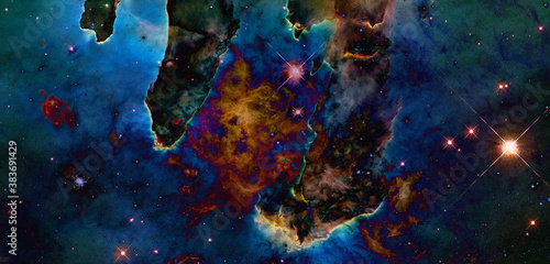 Endless universe. Elements of this image furnished by NASA