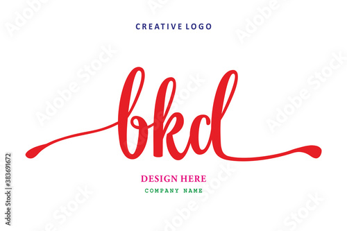 pharmacy logo BKDletter arrangement simple easy to understand and authoritative