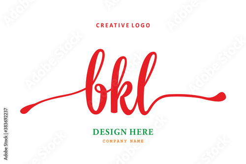 pharmacy logo BKLletter arrangement simple easy to understand and authoritative