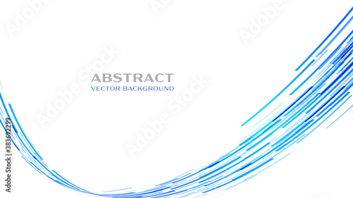 青い曲線的な背景