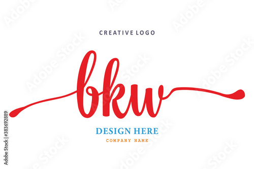 pharmacy logo BKWletter arrangement simple easy to understand and authoritative