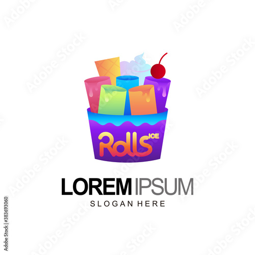 ice cream rolls logo