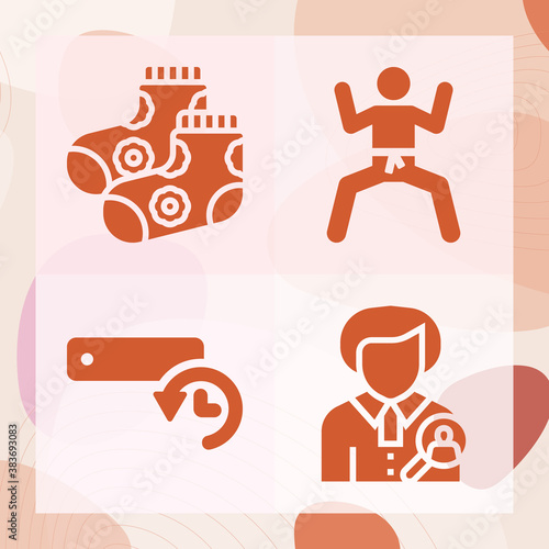 Simple set of min related filled icons
