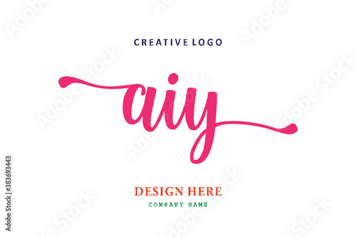 pharmacy logo AIY letter arrangement simple easy to understand and authoritative
