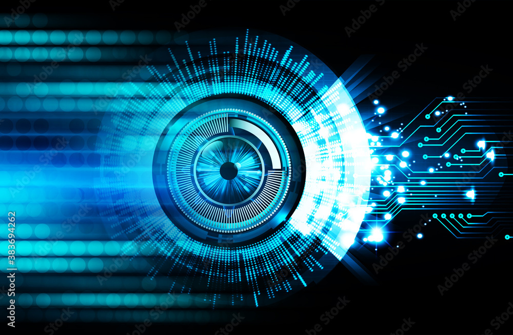 eye cyber circuit future technology concept background eye cyber circuit future technology concept background