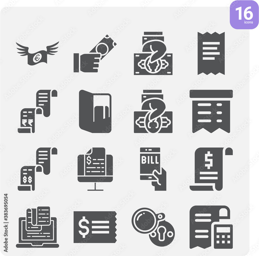 Simple set of gates related filled icons. Simple set of gates related filled icons.