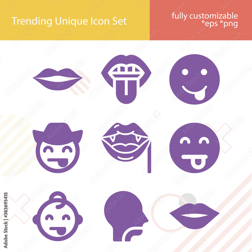 Simple set of palate related filled icons. Simple set of palate related filled icons.