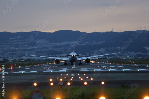 touchdown at itami airport photo