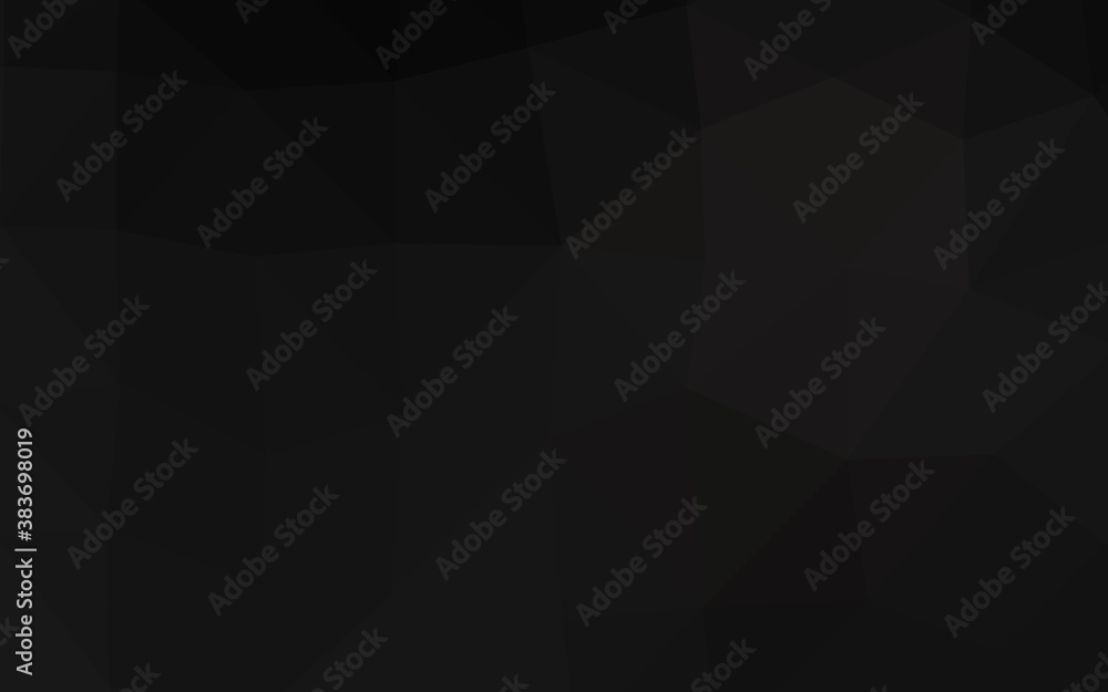 Dark Black vector abstract polygonal cover. Dark Black vector abstract polygonal cover.