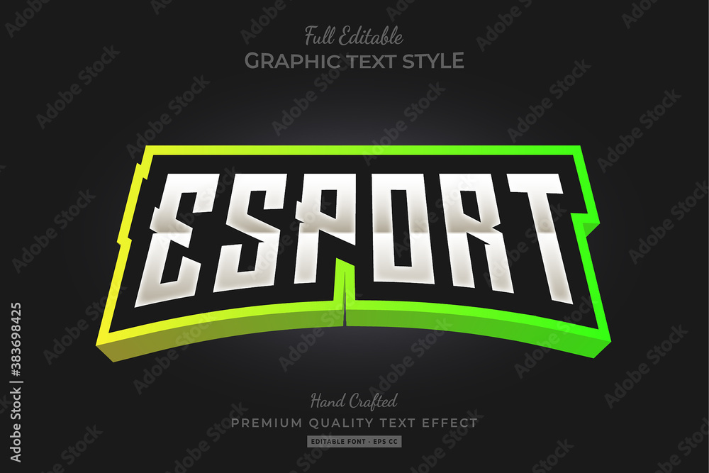 Esport Gradient Editable Text Style Effect Premium Esport Gradient Editable Text Style Effect Premium
