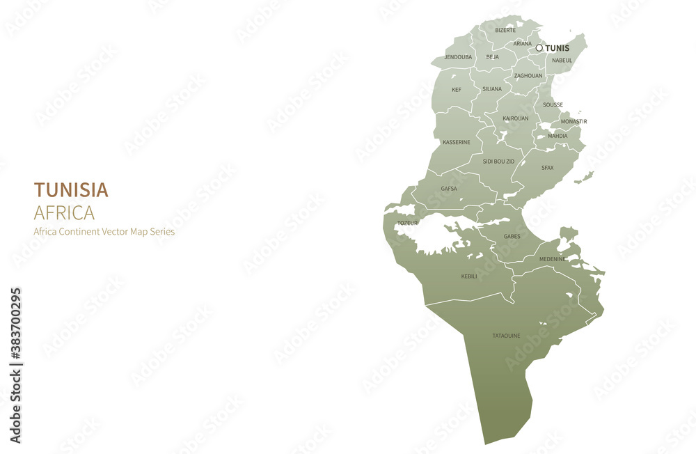 Tunisia Map Vector Map Of African Countries Stock Vector Adobe Stock 1000 F 383700295 CuyrjckebBghddy9OxkTVTbf3aShJzzM 