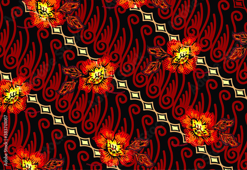 Indonesian batik motif, Batik is a technique of wax-resist dyeing applied to whole cloth, or cloth made using this technique originated from Indonesia