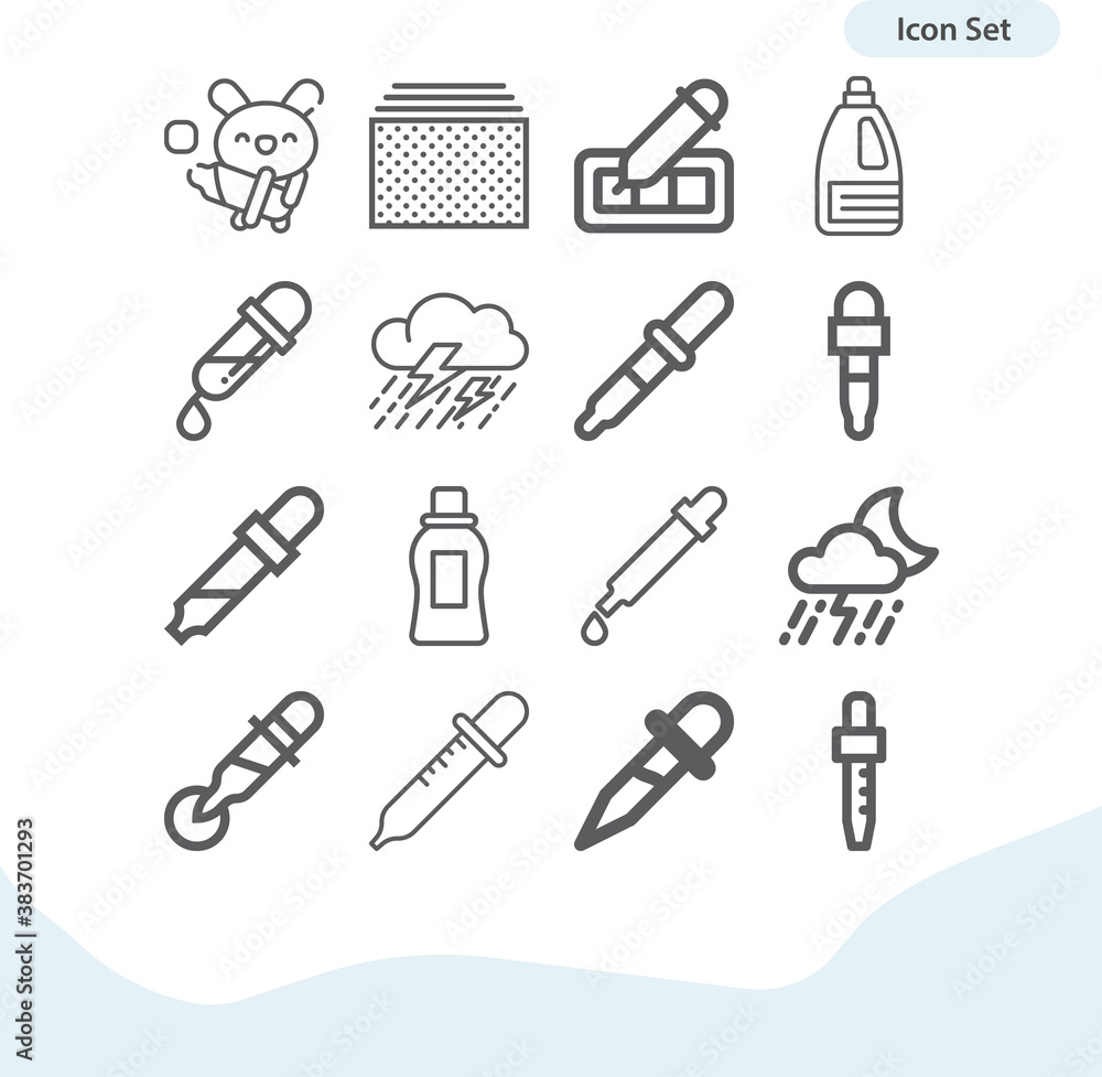 Simple set of vacant related lineal icons. Simple set of vacant related lineal icons.