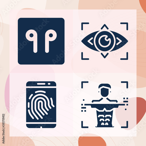 Simple set of reader related filled icons