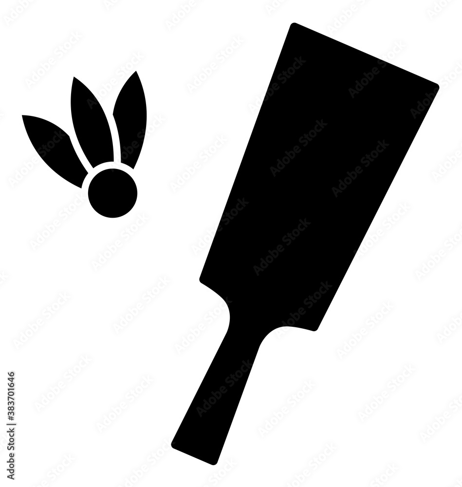 羽子板のイラスト シルエットver Stock Vector Adobe Stock