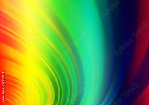 Light Multicolor, Rainbow vector blurred background.