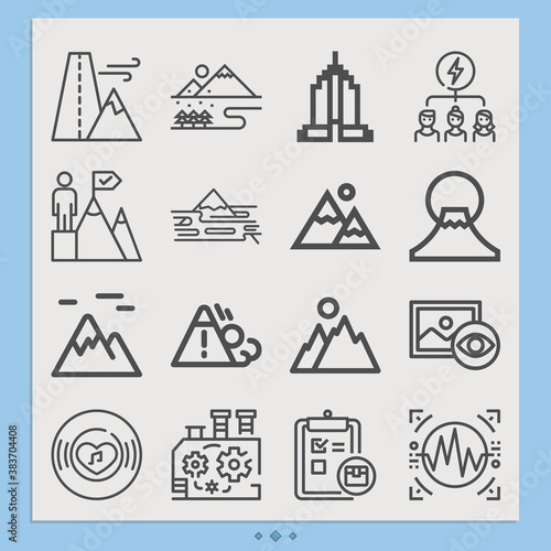 Simple set of say related lineal icons.