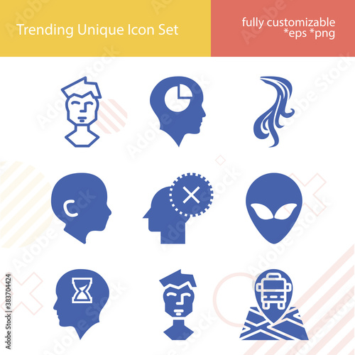 Simple set of compiled related filled icons.