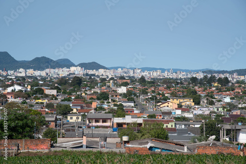 Partial view of the City of Santa Maria in the State of Rio Grande do Sul Brazil from BR 158. photo