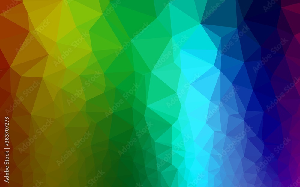 Obraz premium Dark Multicolor, Rainbow vector low poly layout.