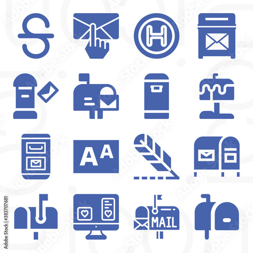 16 pack of colonists  filled web icons set