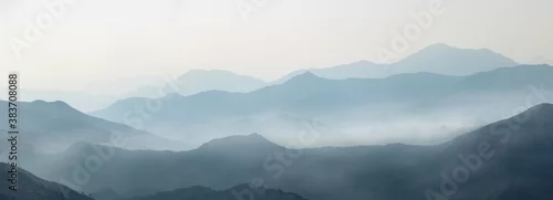Panel kuchenny z motywem China's traditional Chinese painting ink in the mountains.
