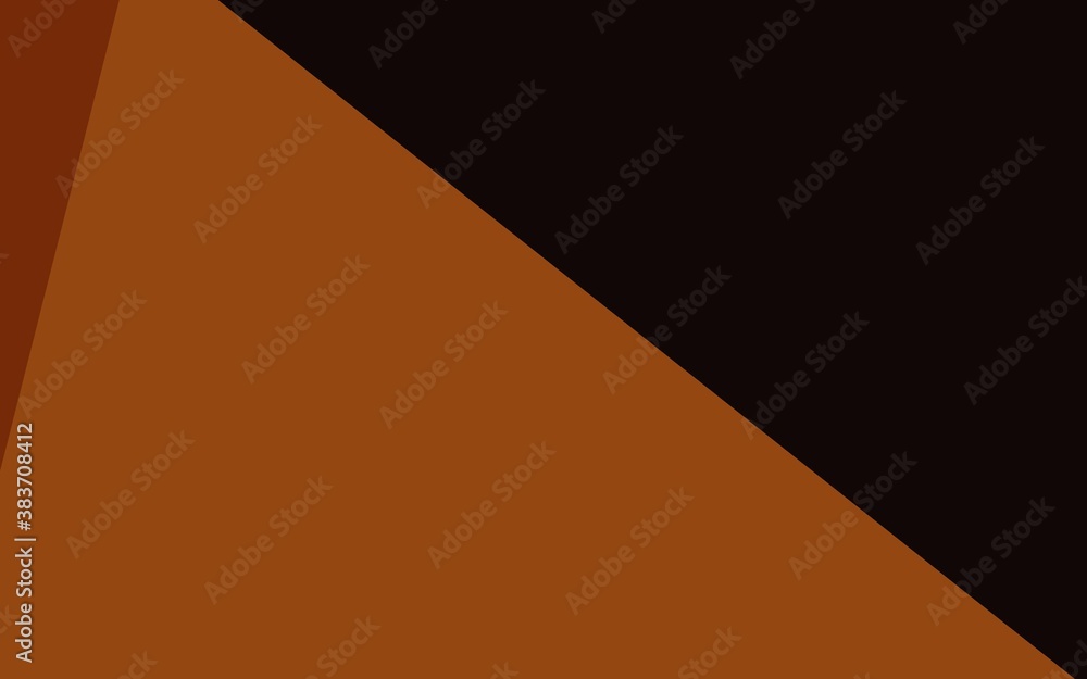 Dark Orange vector abstract polygonal cover.