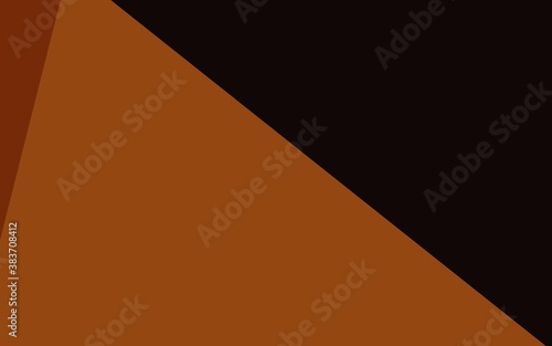 Dark Orange vector abstract polygonal cover.