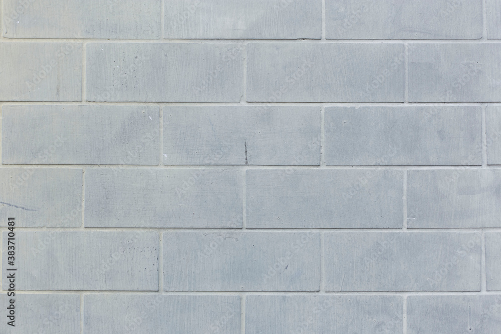 Naklejka premium Modern white brick wall texture for background
