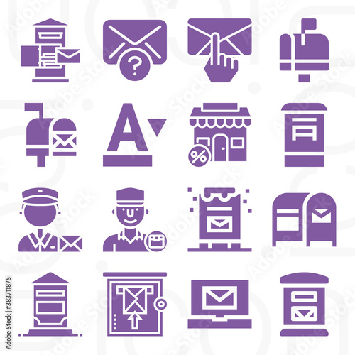 16 pack of indians  filled web icons set