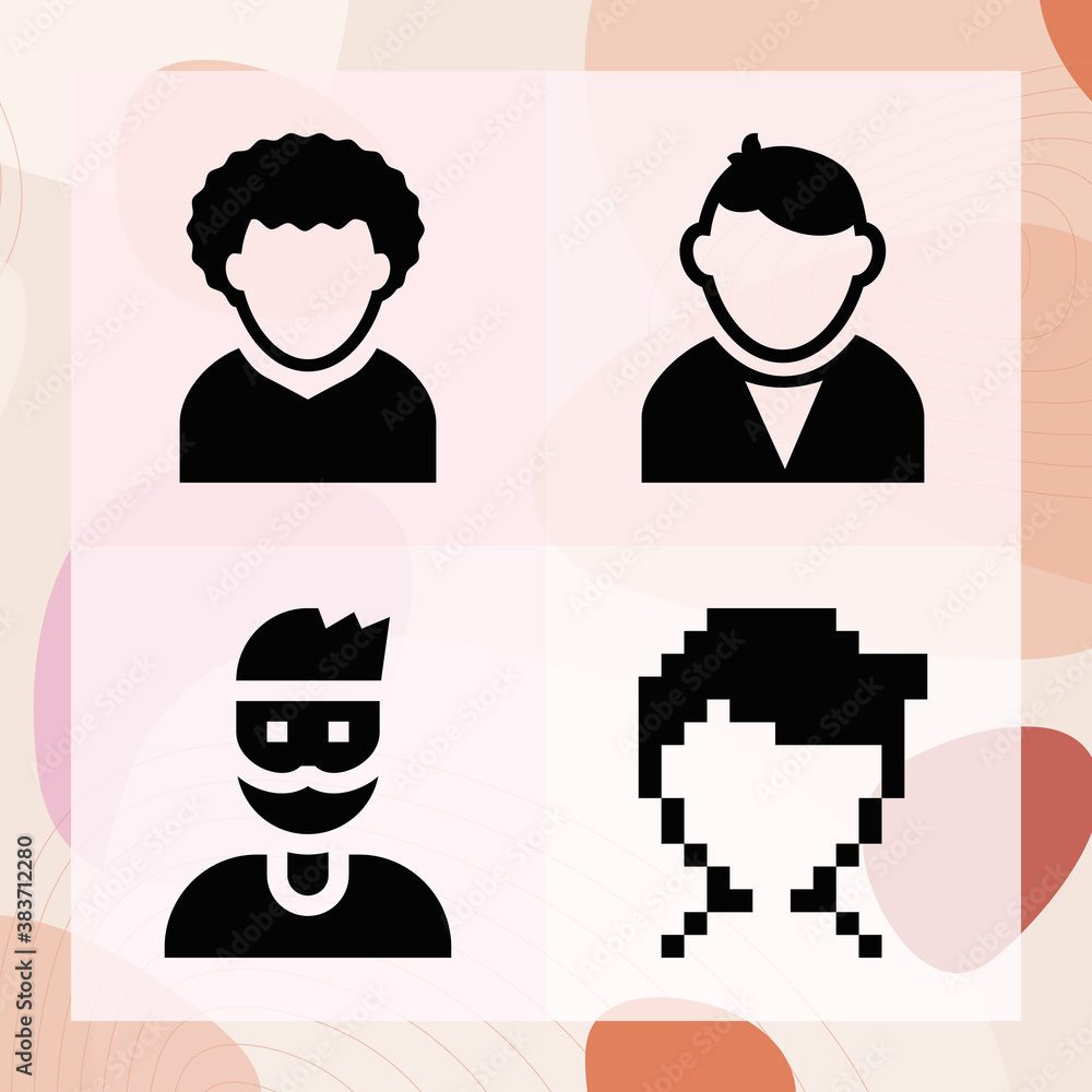 Simple set of patients related filled icons
