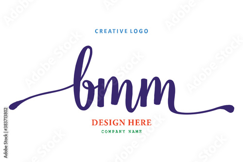 pharmacy logo composition of the letter BMM is simple, easy to understand and authoritative