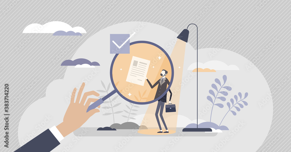 HR recruitment vacancy job for work employment hiring tiny person concept HR recruitment vacancy job for work employment hiring tiny person concept