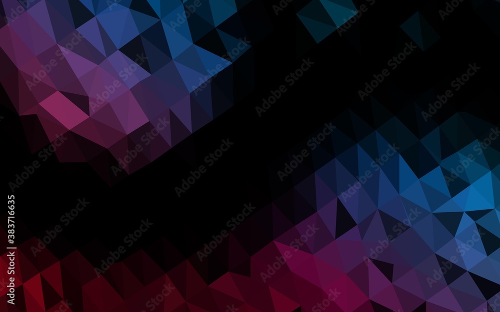 Dark Blue, Red vector triangle mosaic texture. Dark Blue, Red vector triangle mosaic texture.