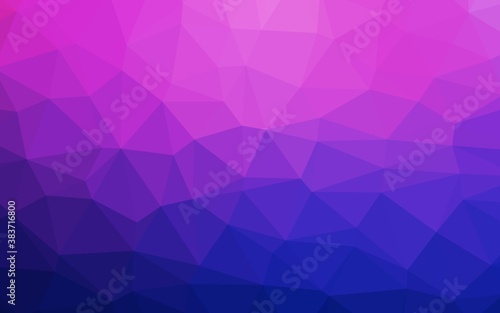 Light Pink, Blue vector low poly cover.