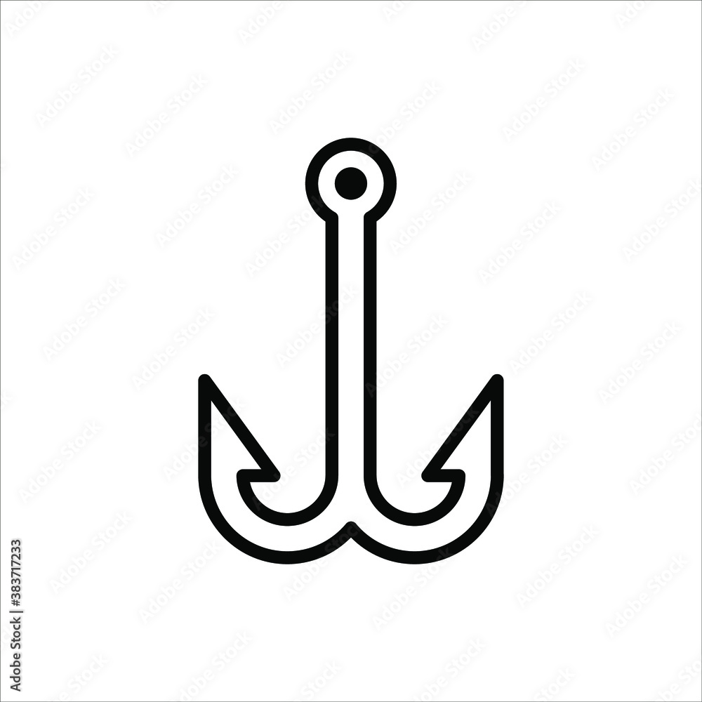 Anchor icon on white background. eps 10 Anchor icon on white background. eps 10