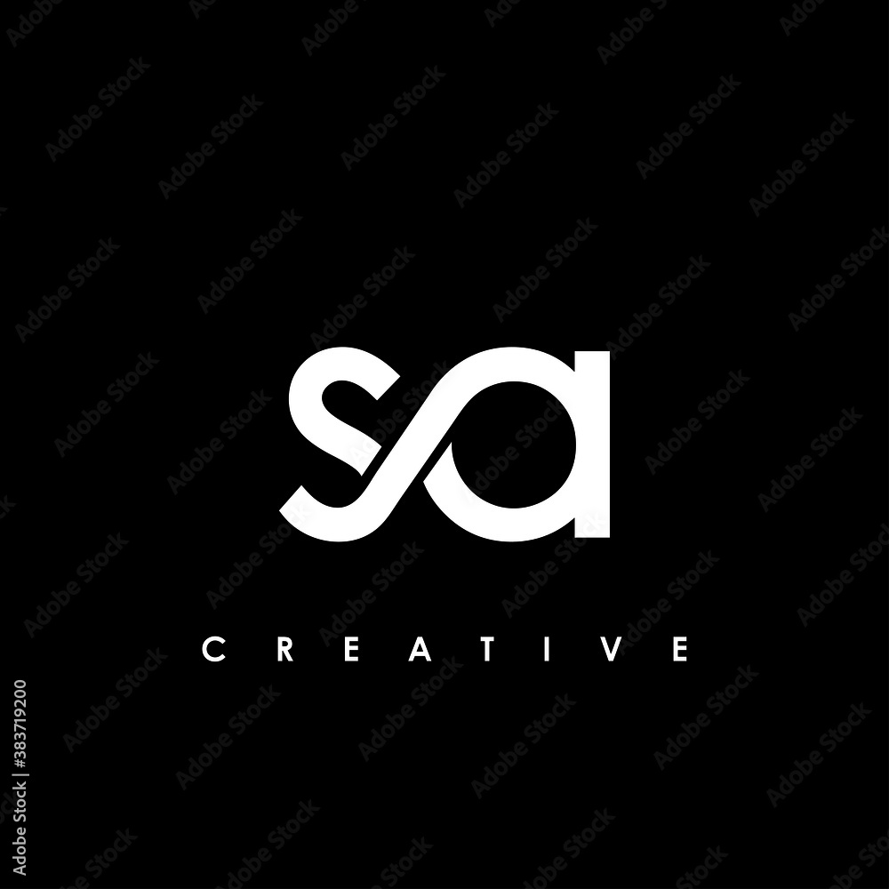 SA Letter Initial Logo Design Template Vector Illustration	
 - obrazy, fototapety, plakaty 