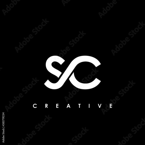 SC Letter Initial Logo Design Template Vector Illustration	
 photo