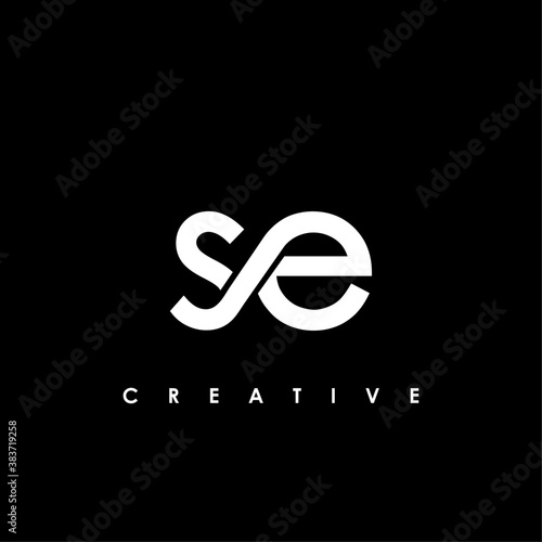 SE Letter Initial Logo Design Template Vector Illustration	
