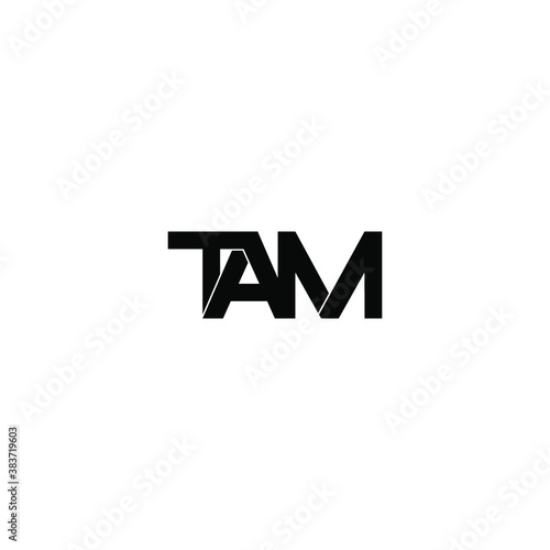 tam letter original monogram logo design