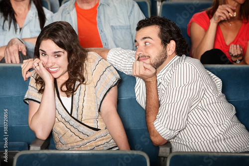 Embarrassed Girl in Theater photo