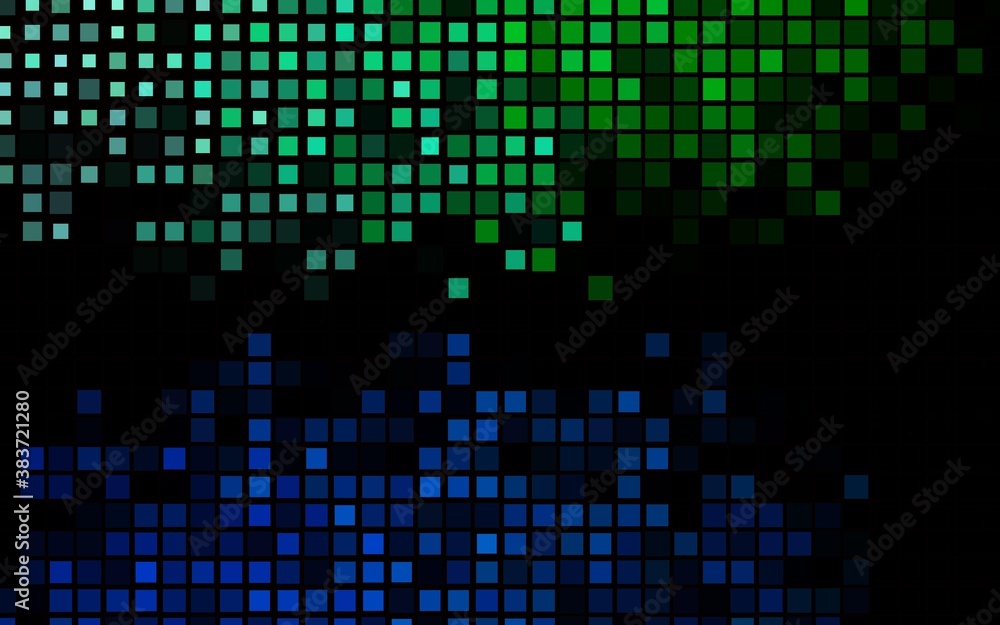 Dark Blue, Green vector template with crystals, rectangles.